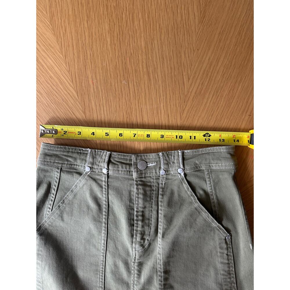 Pilcro by Anthropologie Carpenter Maxi Skirt | Moss Green | Size xs workwear - Picture 7 of 9